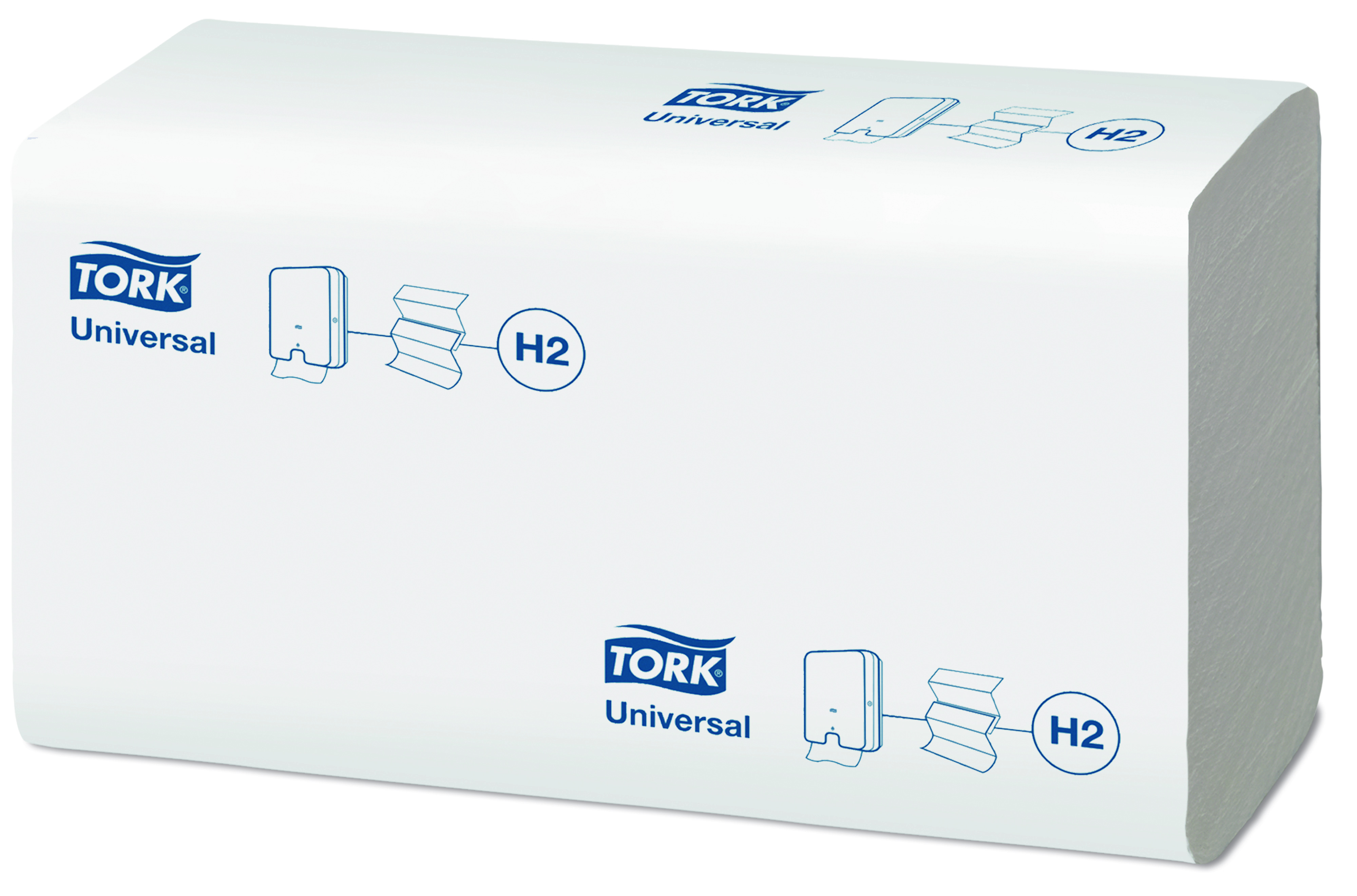 Tork Universal Handtuch Interfold 1-lag plus  ,weiß 21x23 cm, 4830 Stk/Krt H2