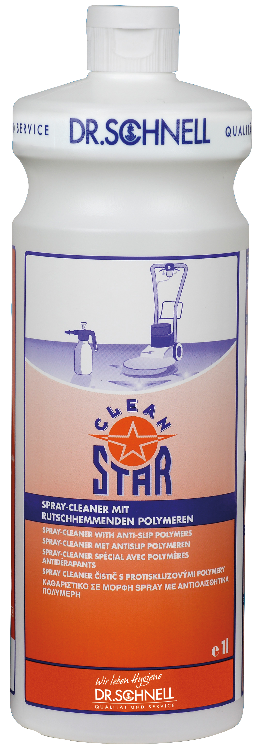 CLEAN STAR wasserlöslicher Spezial-,spraycleaner, Dr. Schnell, 1 Ltr.,Pflegefilmsanierung