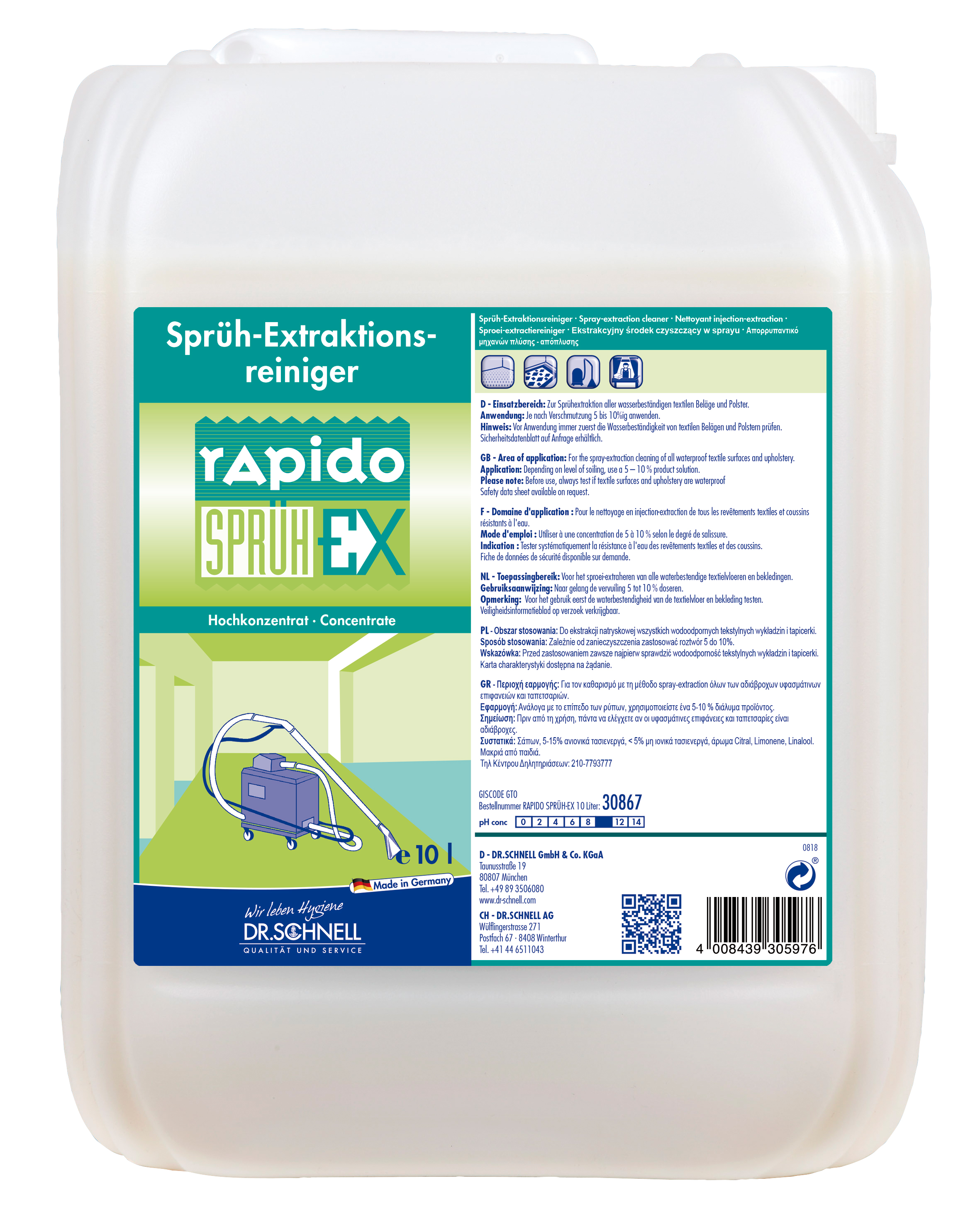 RAPIDO Sprüh-Ex, 10 L, Sprühex-,traktionsmittel, Dr. Schnell