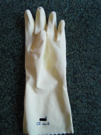 Gummi-Handschuhe klein"S"